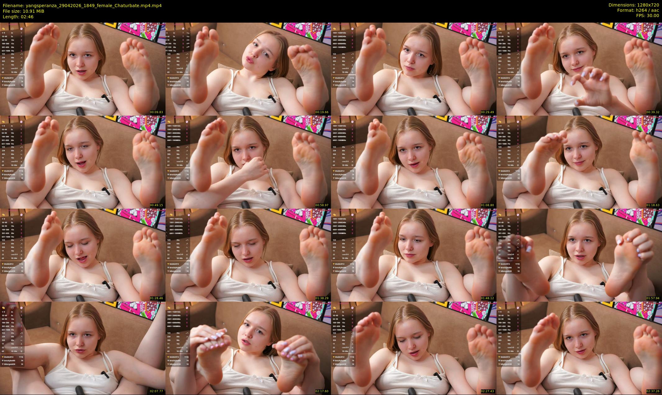 yangsperanza — 3 minute Chaturbate female cam show recording, 720p, Apr 29, 2026