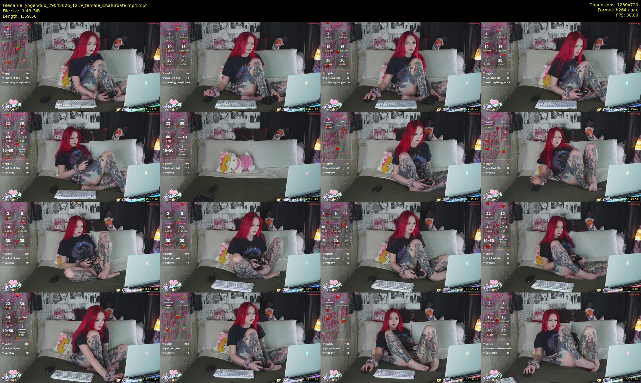 yogendub — 120 minute Chaturbate female cam show recording, 720p, Apr 29, 2026