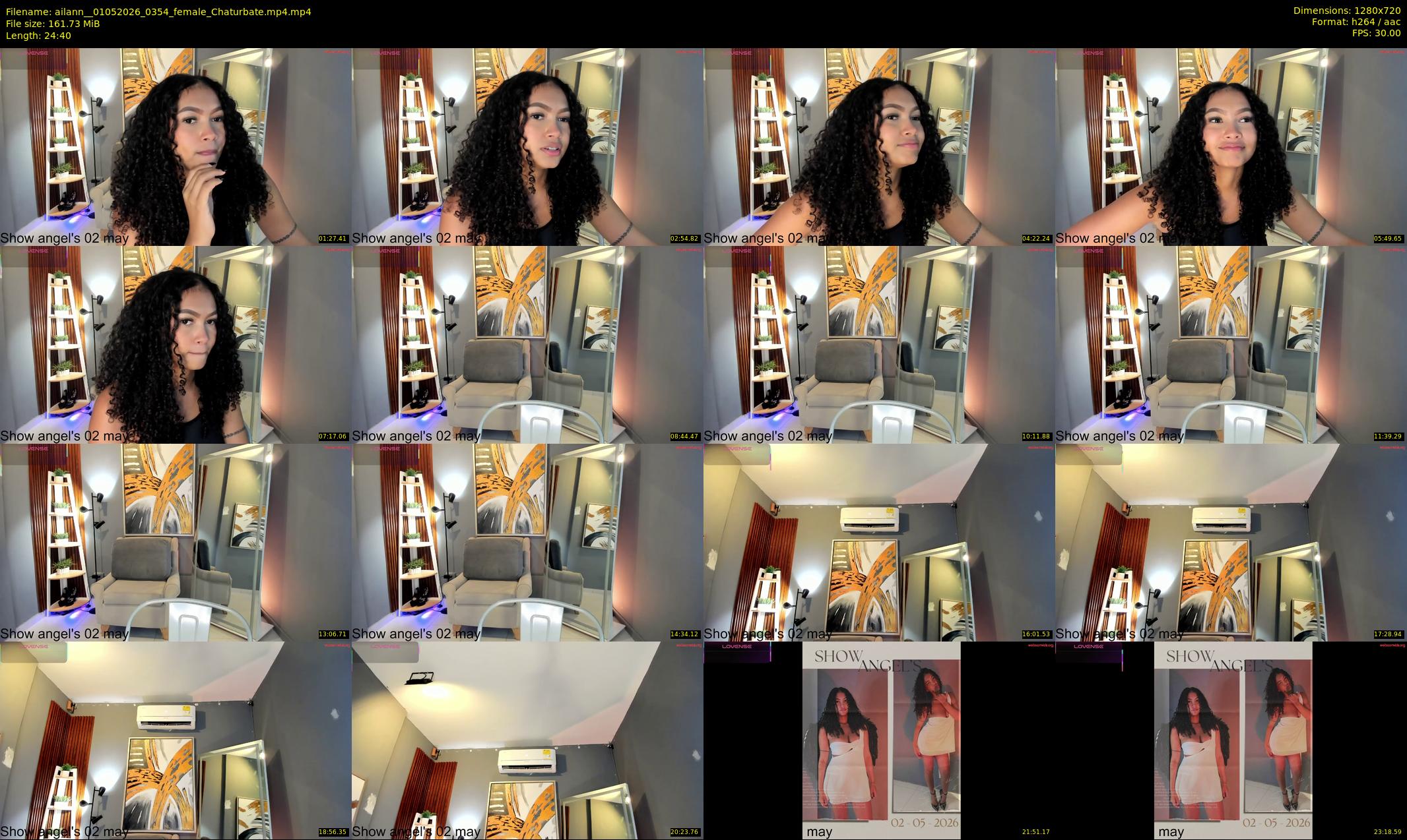 ailann_ — 25 minute Chaturbate female cam show recording, 720p, May 1, 2026