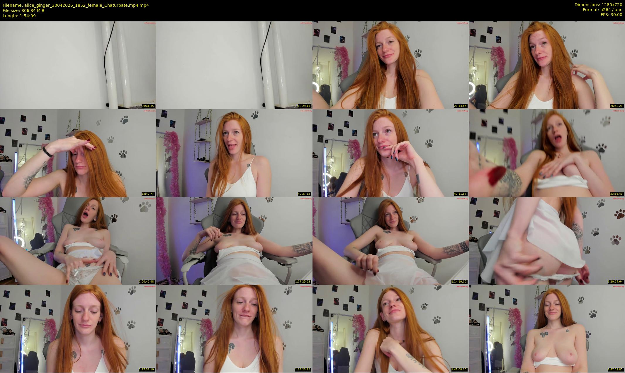alice_ginger — 115 minute Chaturbate female cam show recording, 720p, Apr 30, 2026