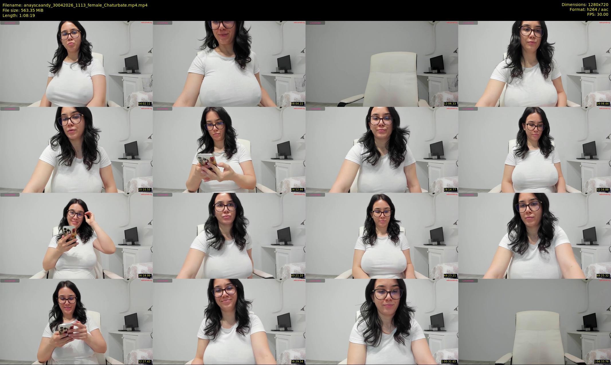 anayscaandy — 69 minute Chaturbate female cam show recording, 720p, Apr 30, 2026