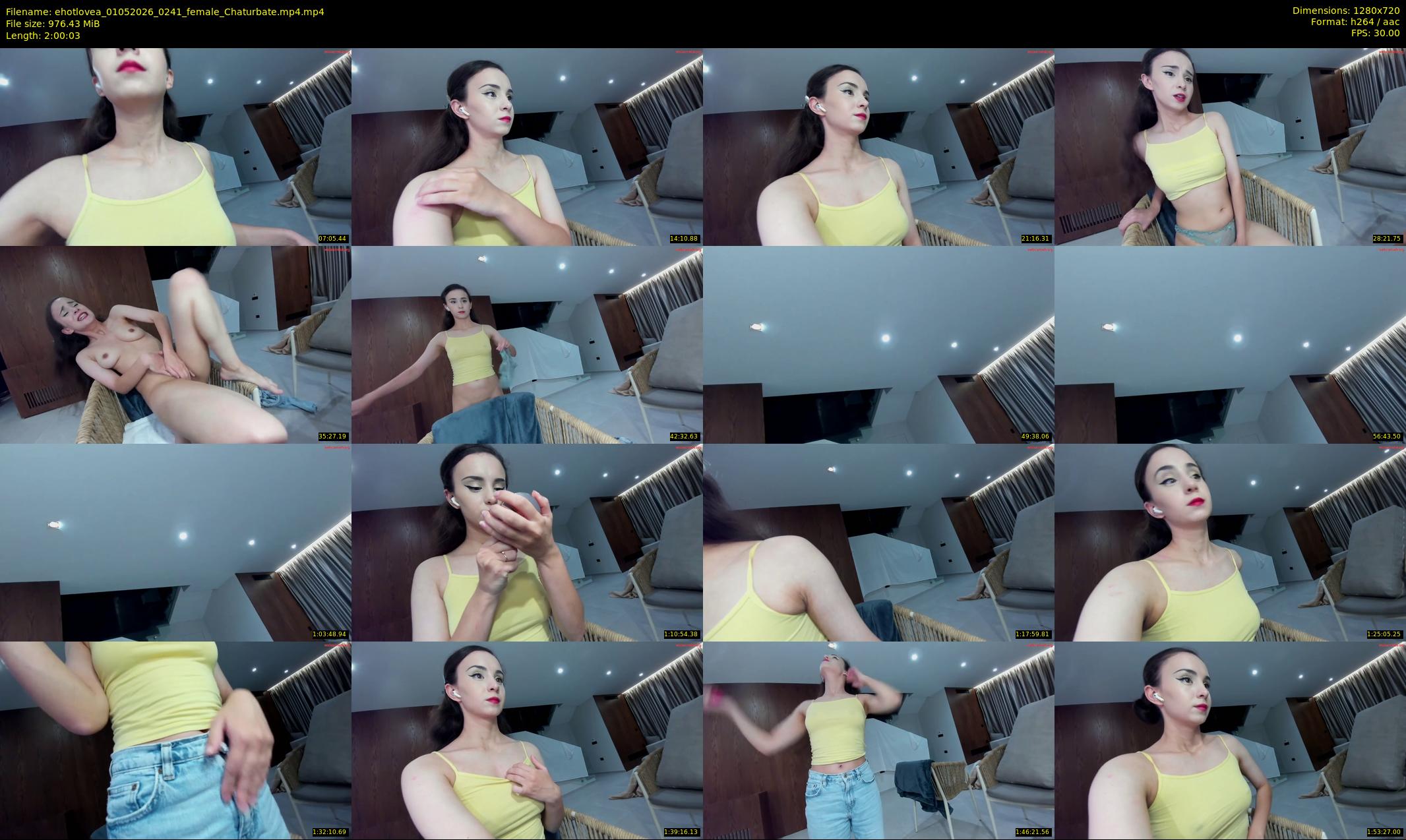 ehotlovea — 121 minute Chaturbate female cam show recording, 720p, May 1, 2026