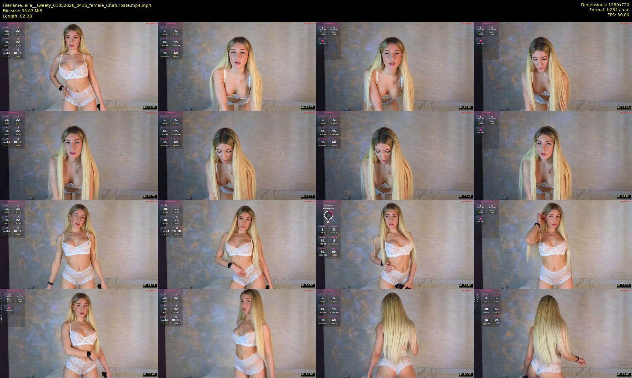 ella__sweety — 3 minute Chaturbate female cam show recording, 720p, May 1, 2026