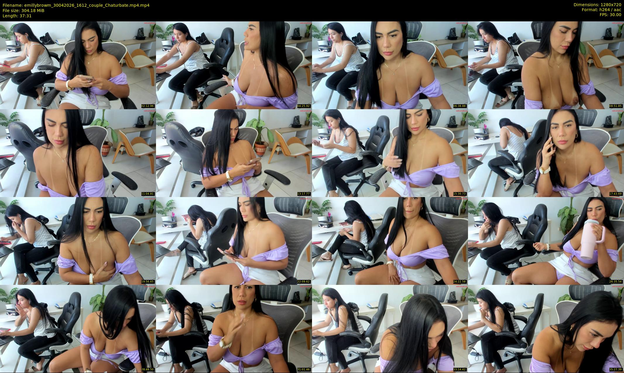 emillybrowm — 38 minute Chaturbate couple cam show recording, 720p, Apr 30, 2026