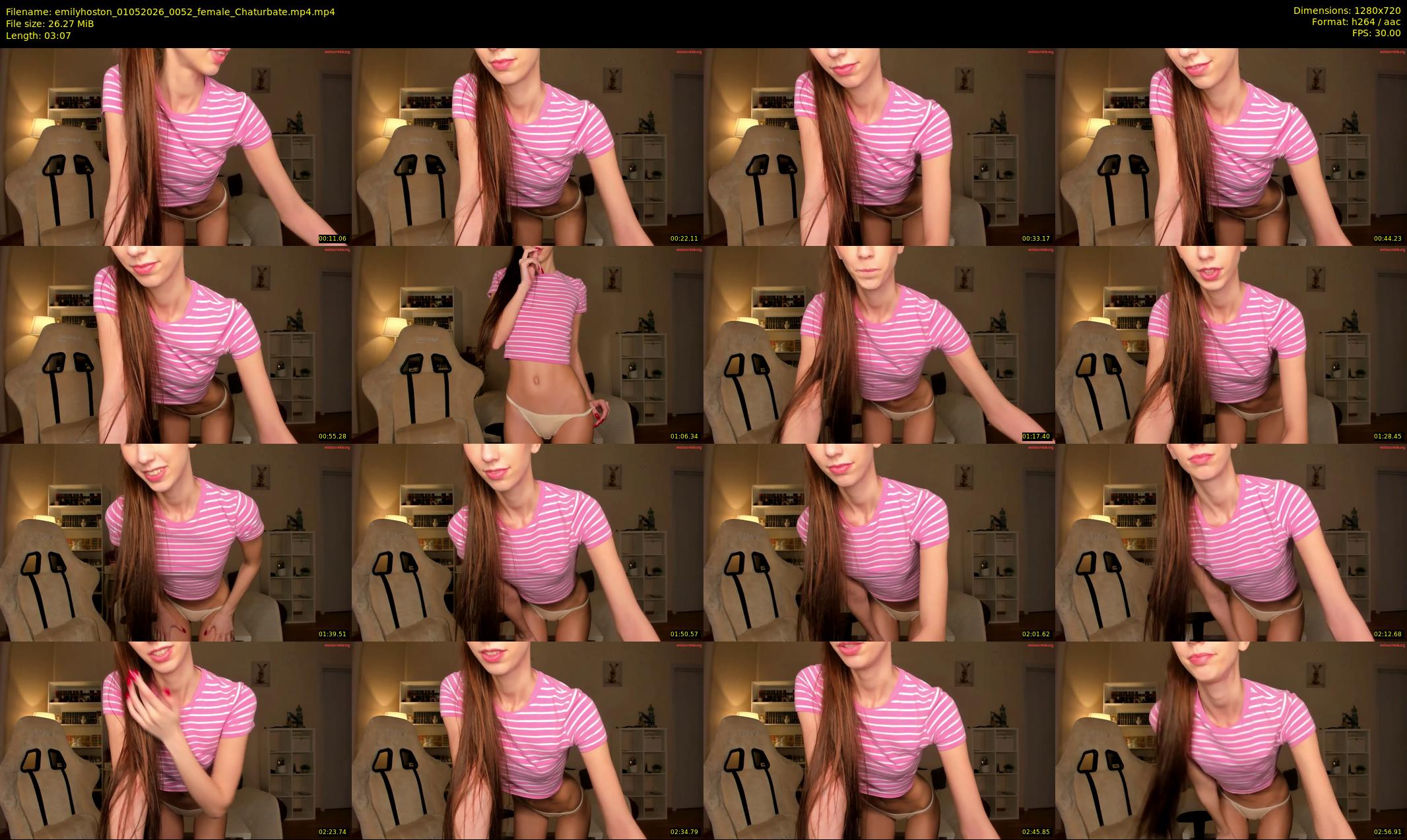 emilyhoston — 4 minute Chaturbate female cam show recording, 720p, May 1, 2026