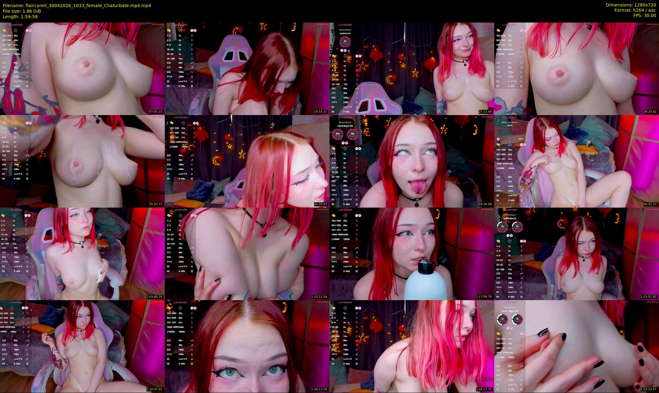 flaircorell — 120 minute Chaturbate female cam show recording, 720p, Apr 30, 2026
