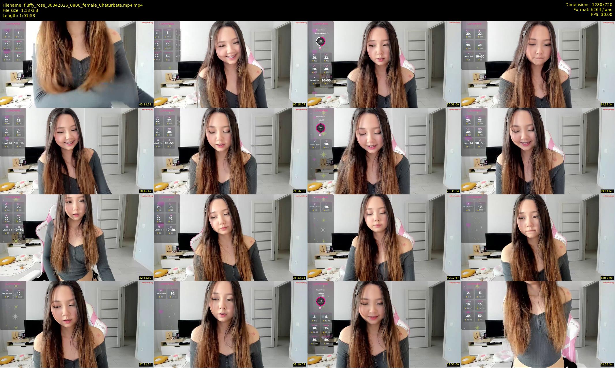 fluffy_rose — 62 minute Chaturbate female cam show recording, 720p, Apr 30, 2026