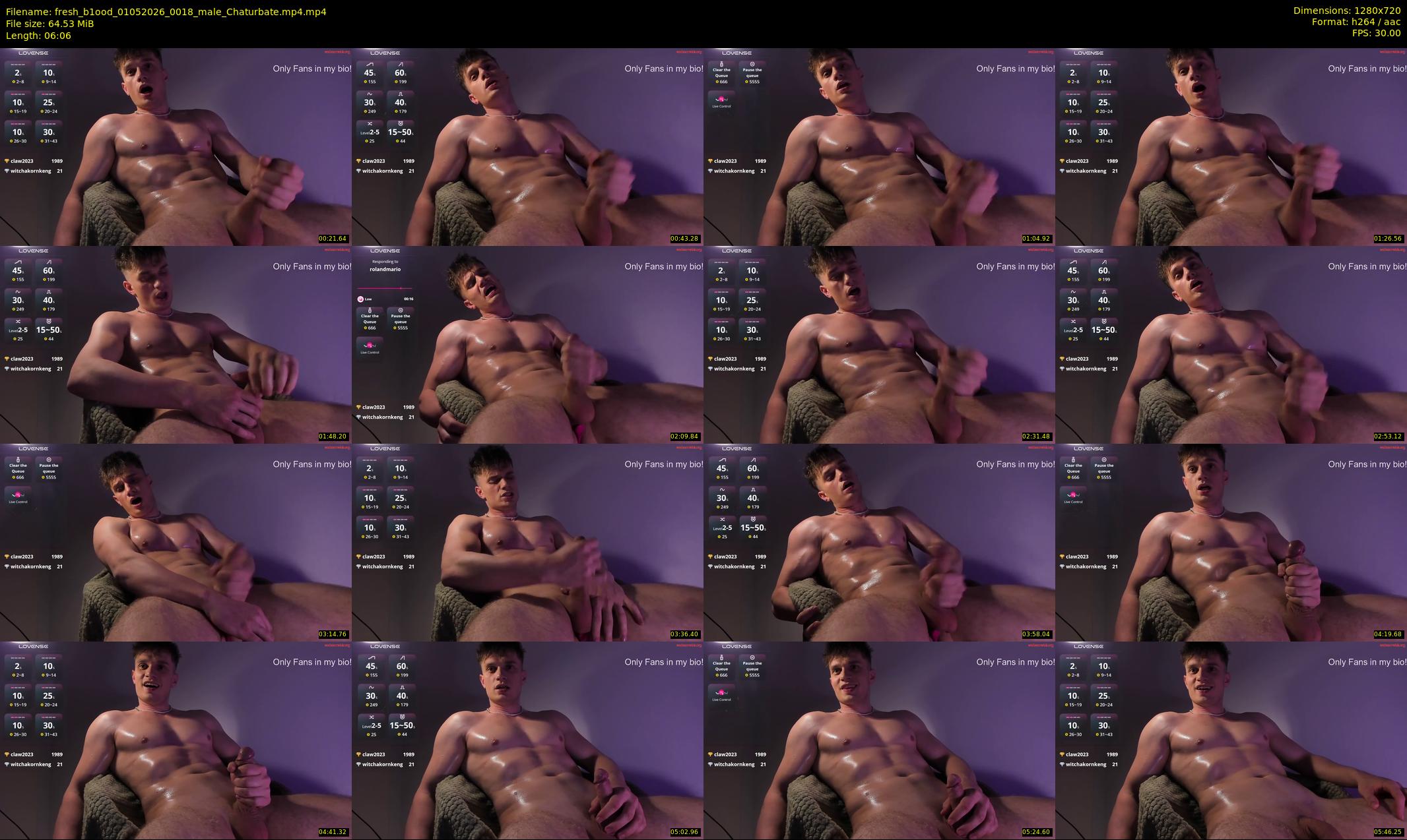 fresh_b1ood — 7 minute Chaturbate male cam show recording, 720p, May 1, 2026
