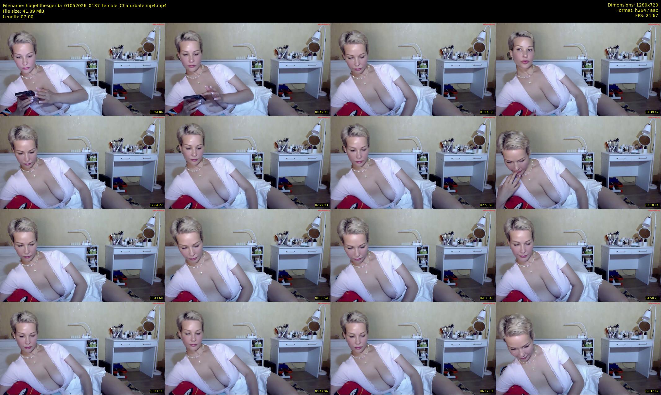 hugetittiesgerda — 7 minute Chaturbate female cam show recording, 720p, May 1, 2026