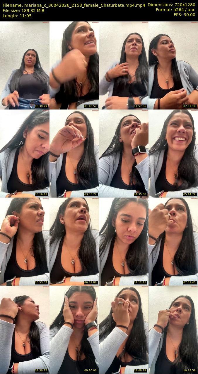 mariana_c — 12 minute Chaturbate female cam show recording, 1080p, Apr 30, 2026