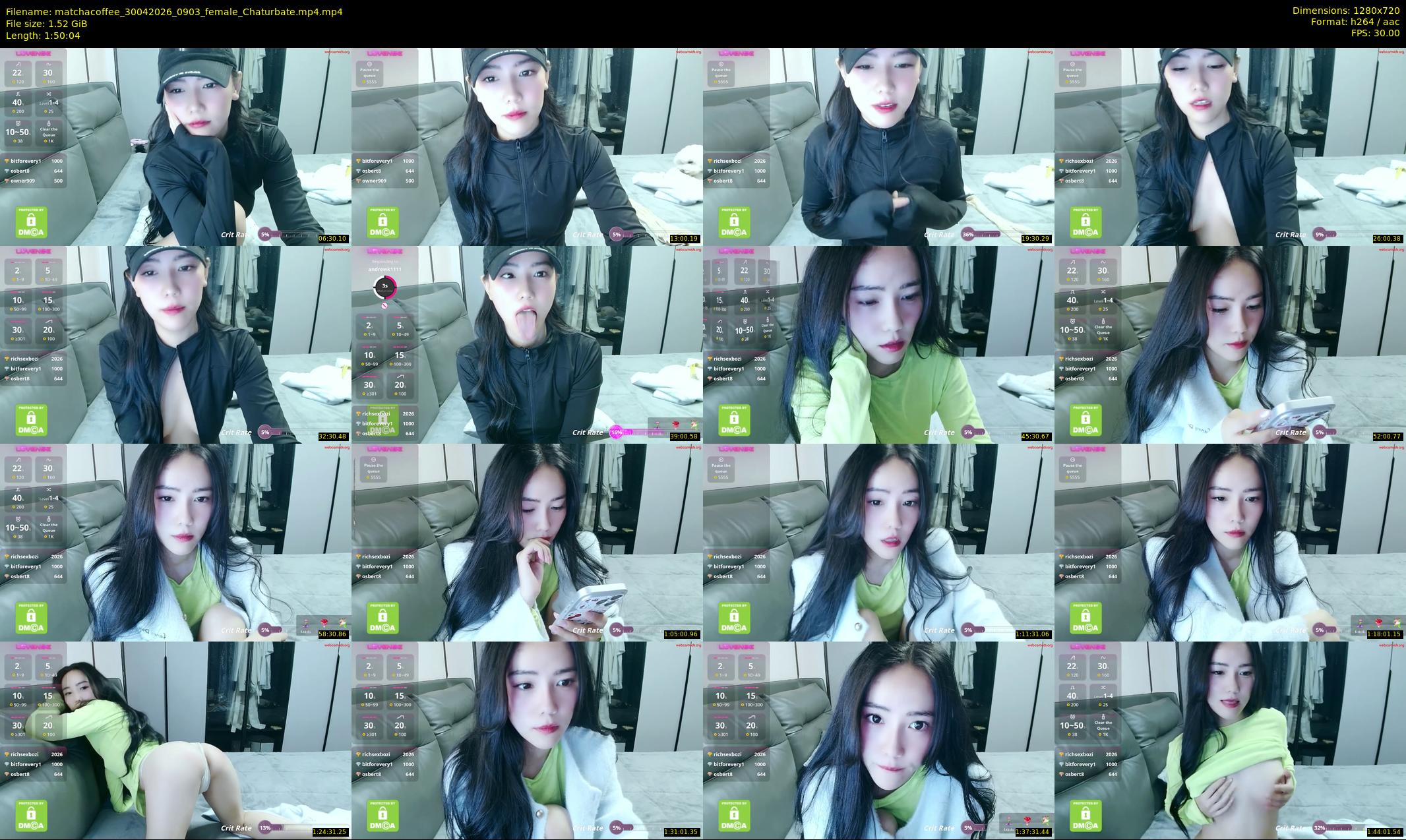 matchacoffee — 111 minute Chaturbate female cam show recording, 720p, Apr 30, 2026