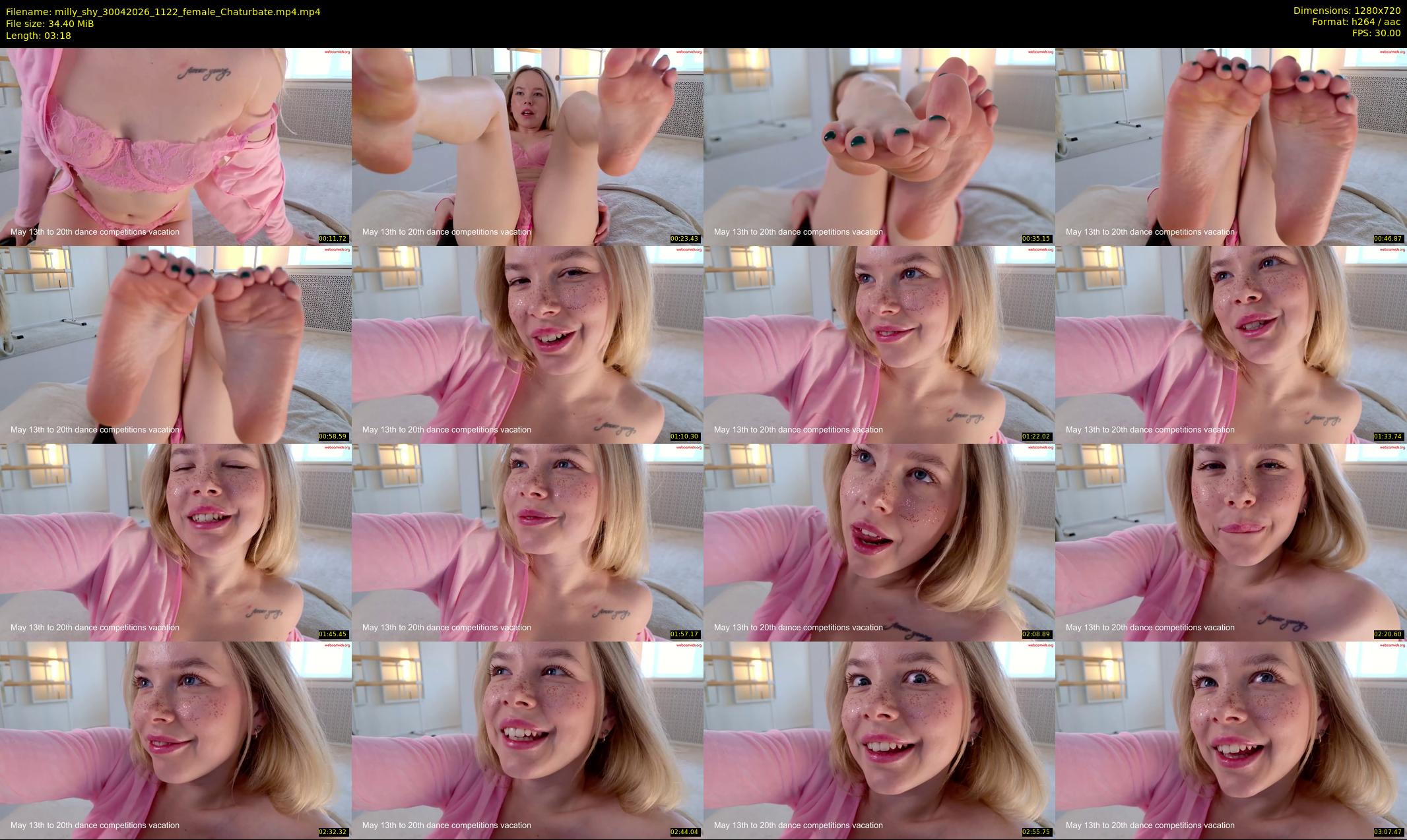 milly_shy — 4 minute Chaturbate female cam show recording, 720p, Apr 30, 2026