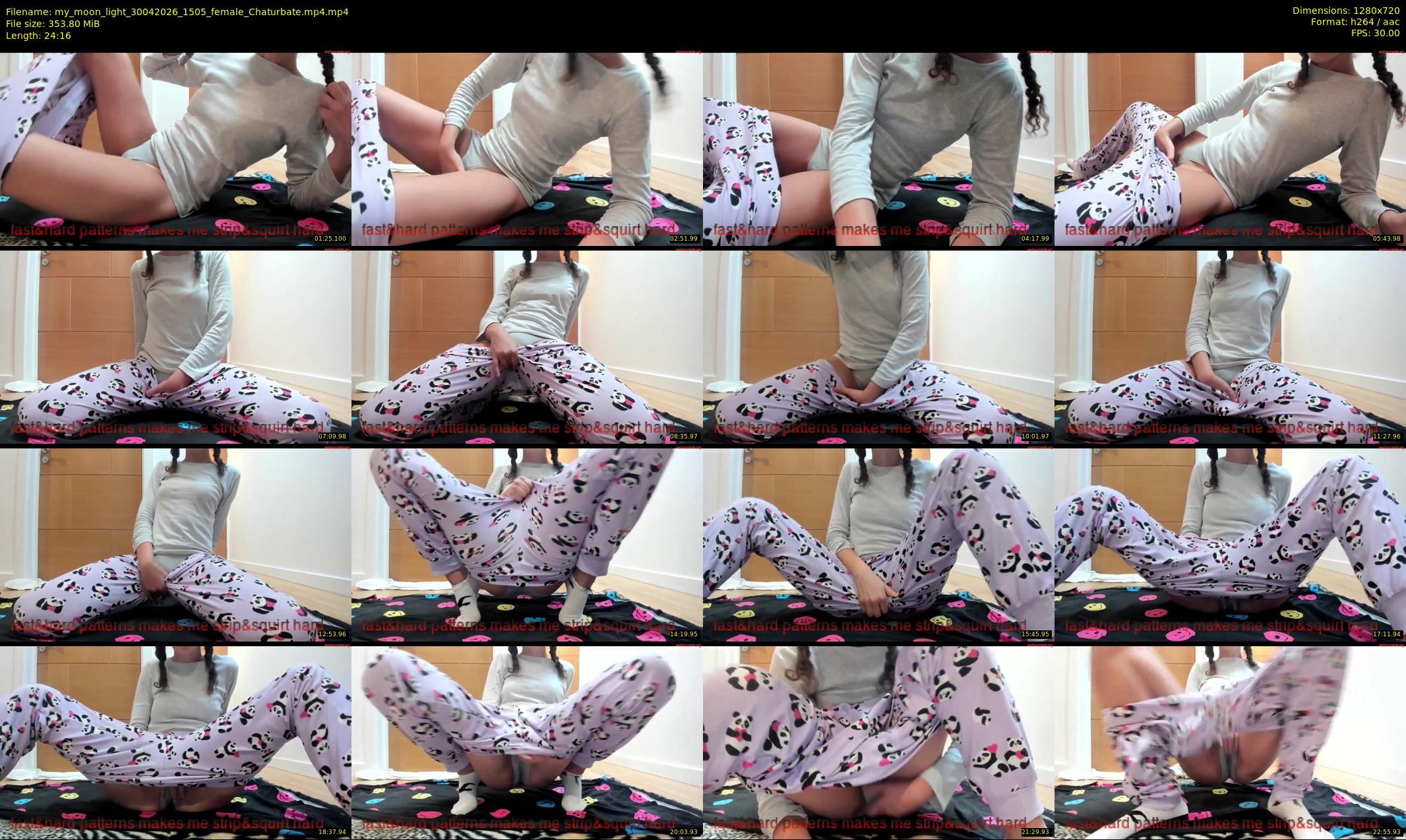 my_moon_light — 25 minute Chaturbate female cam show recording, 720p, Apr 30, 2026
