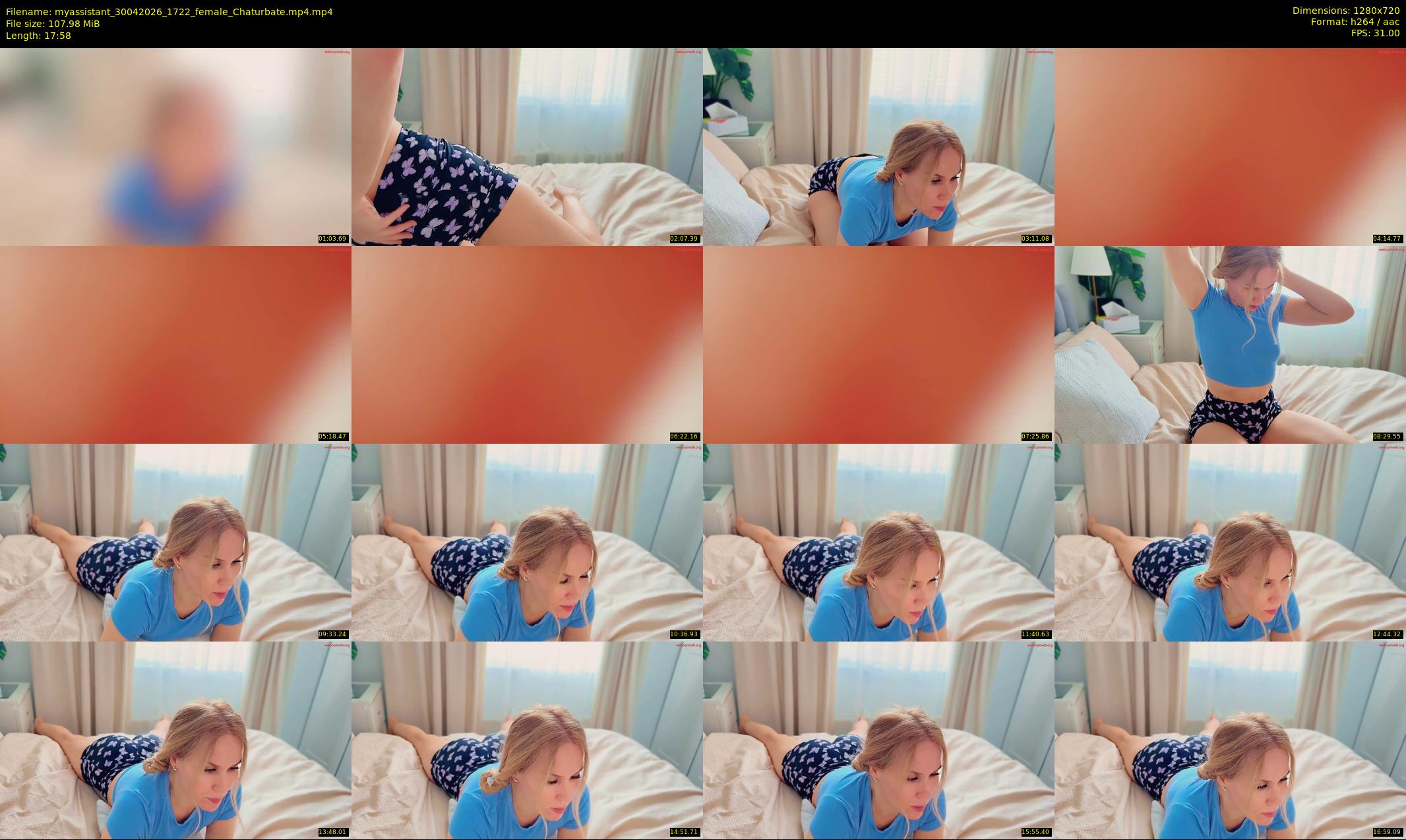 myassistant — 18 minute Chaturbate female cam show recording, 720p, Apr 30, 2026
