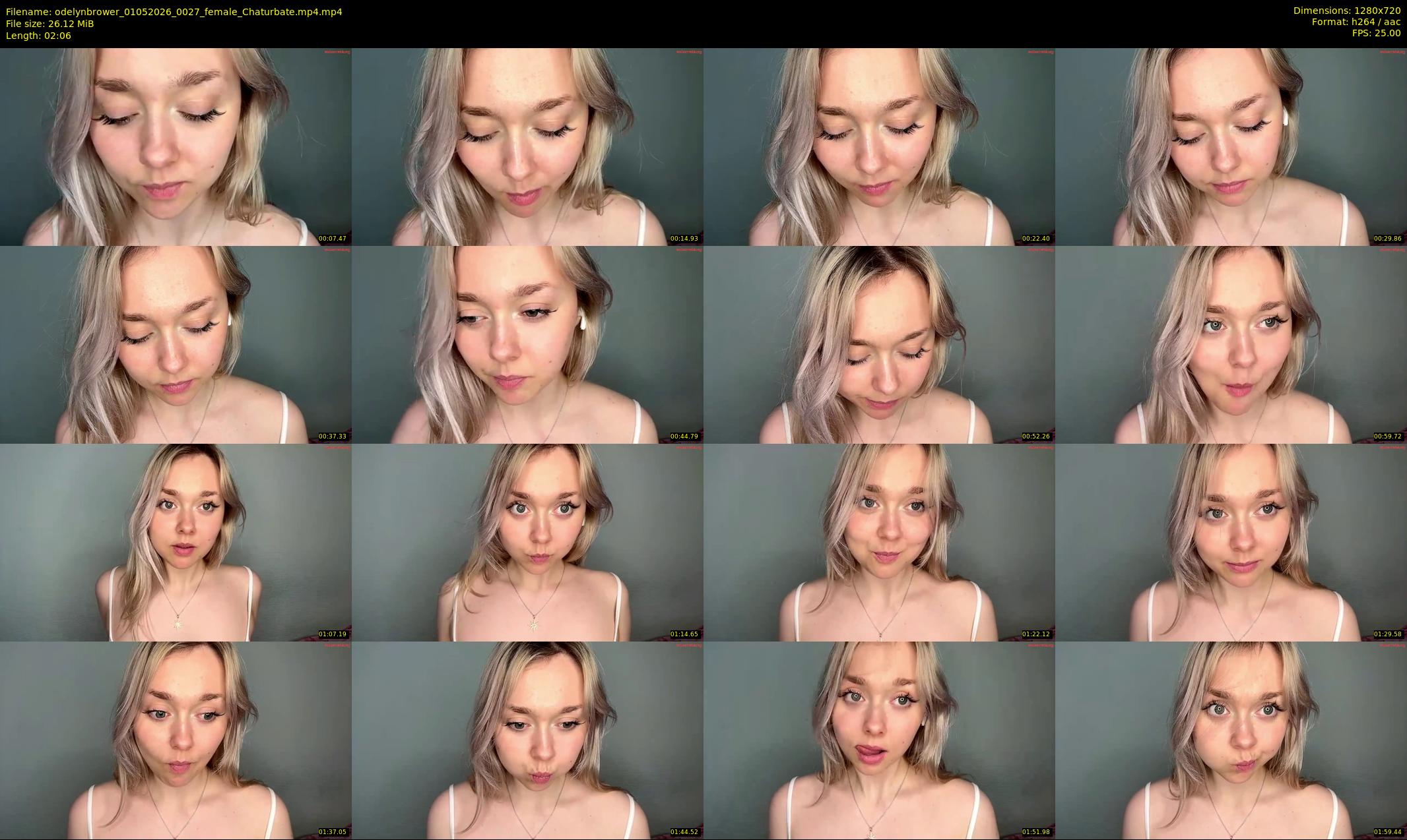 odelynbrower — 3 minute Chaturbate female cam show recording, 720p, May 1, 2026
