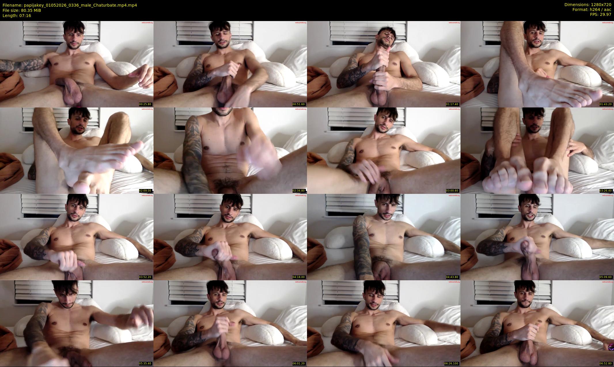 papijakey — 8 minute Chaturbate male cam show recording, 720p, May 1, 2026