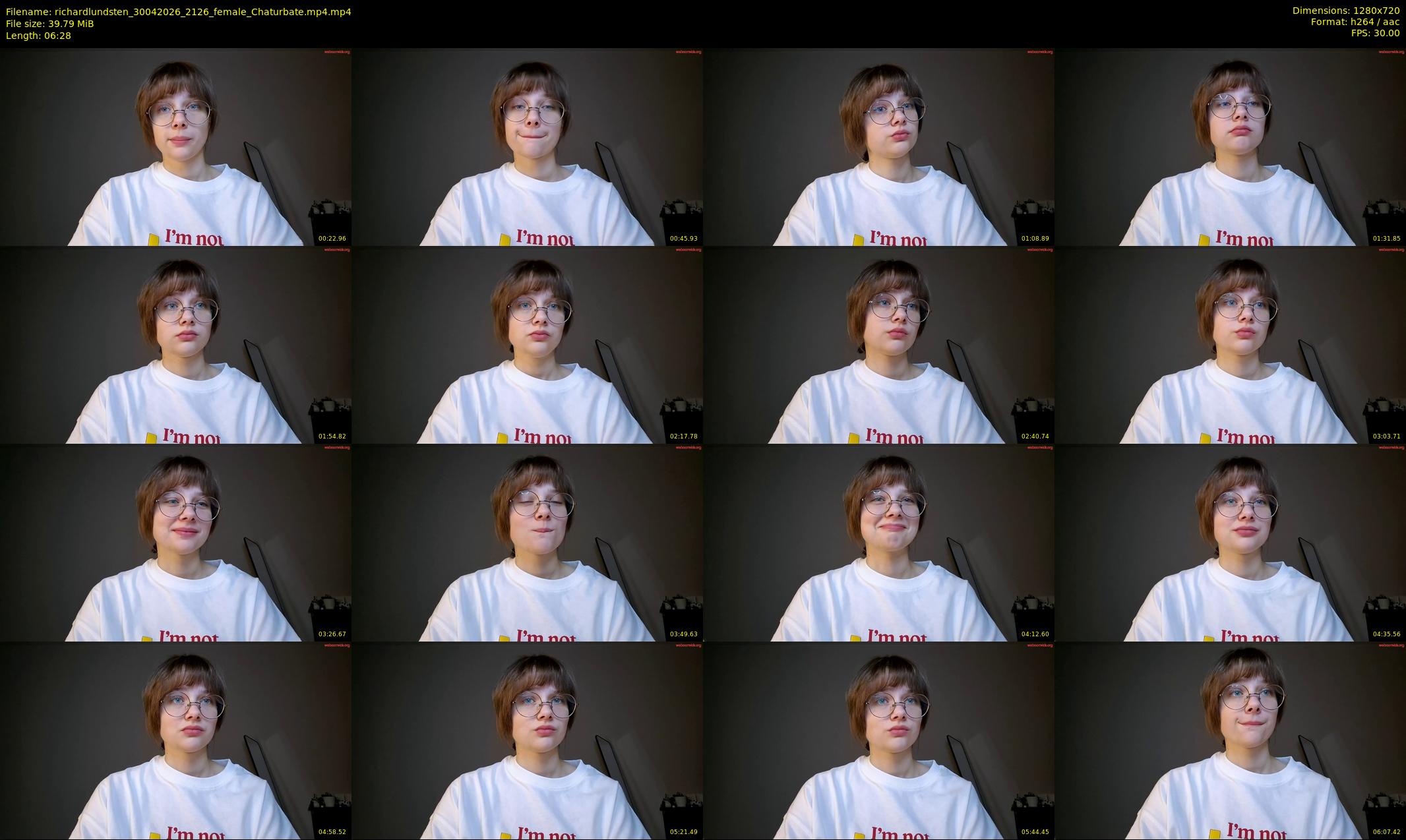 richardlundsten — 7 minute Chaturbate female cam show recording, 720p, Apr 30, 2026