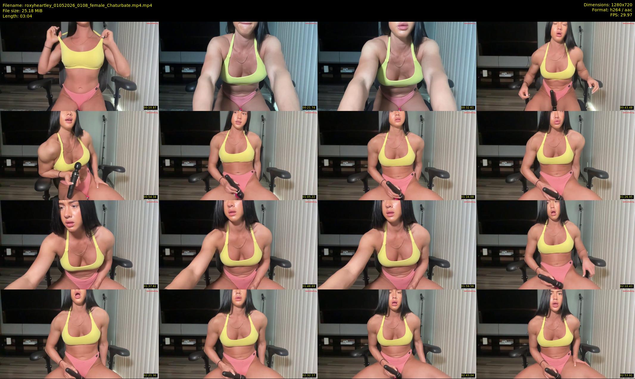 roxyheartley — 4 minute Chaturbate female cam show recording, 720p, May 1, 2026