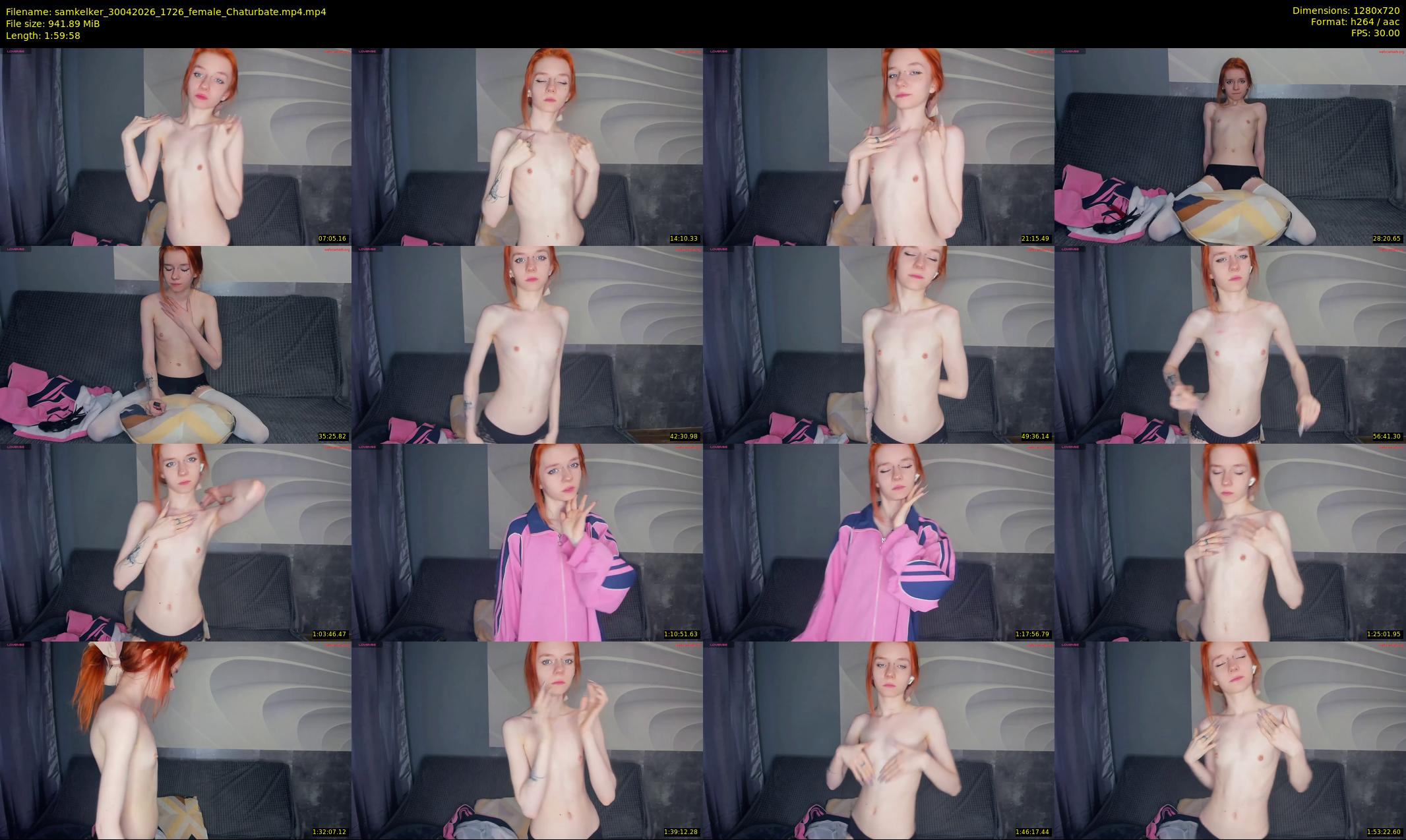 samkelker — 120 minute Chaturbate female cam show recording, 720p, Apr 30, 2026