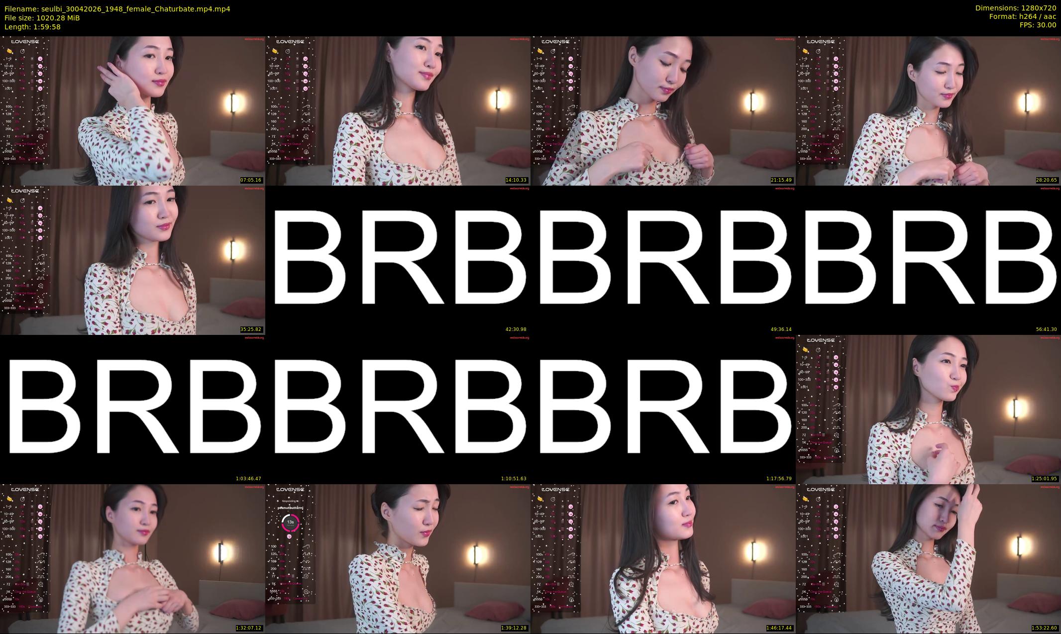 seulbi — 120 minute Chaturbate female cam show recording, 720p, Apr 30, 2026