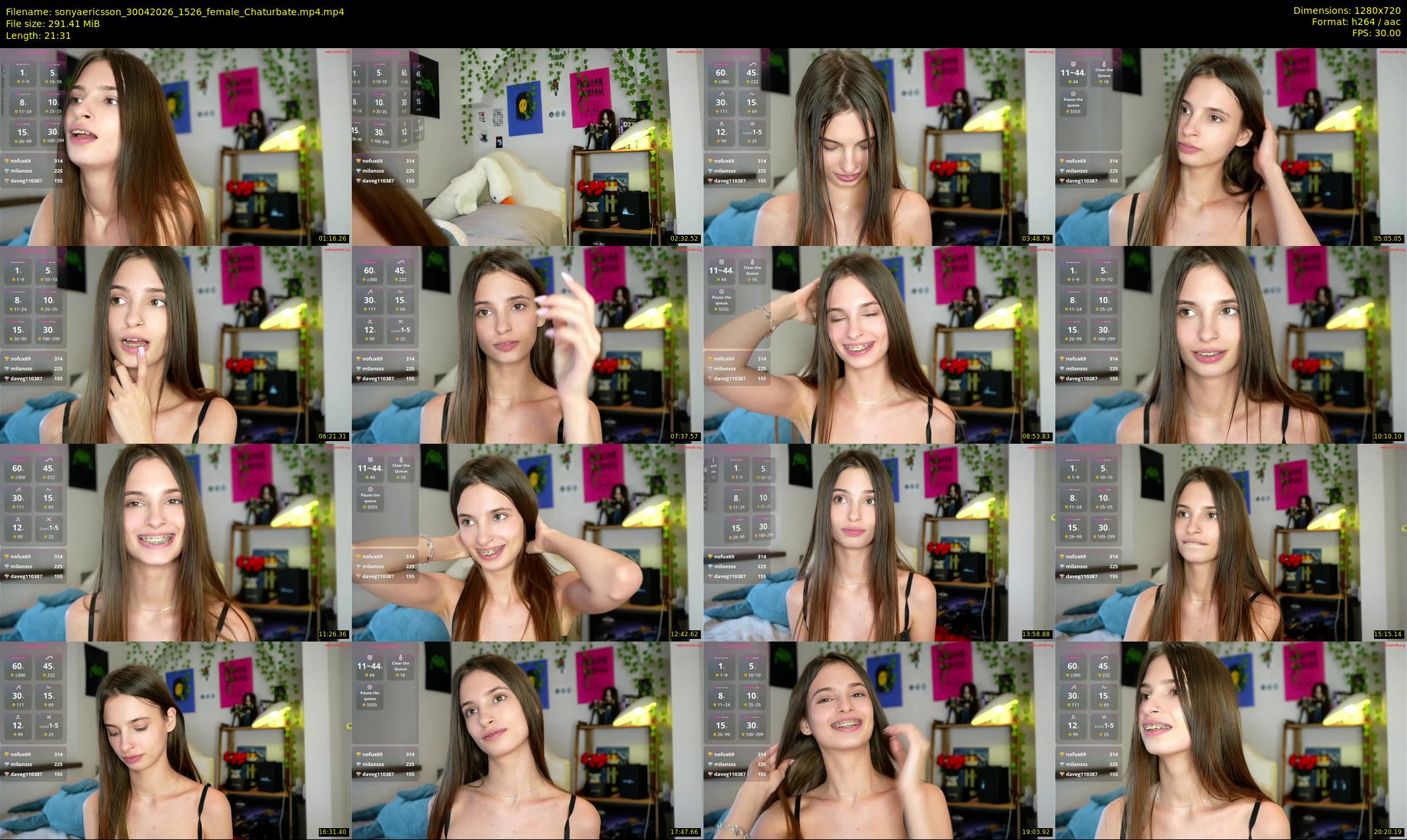 sonyaericsson — 22 minute Chaturbate female cam show recording, 720p, Apr 30, 2026