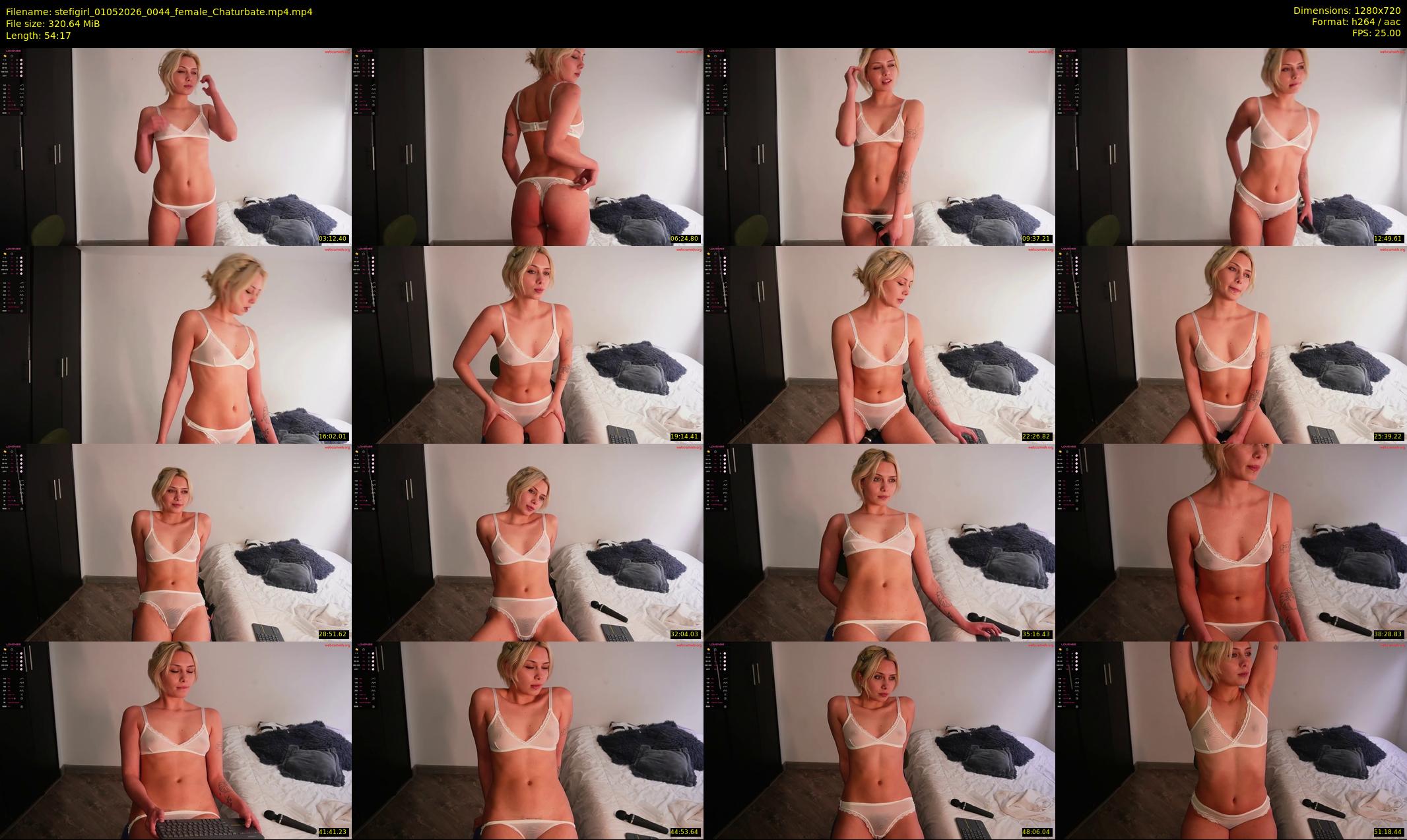 stefigirl — 55 minute Chaturbate female cam show recording, 720p, May 1, 2026