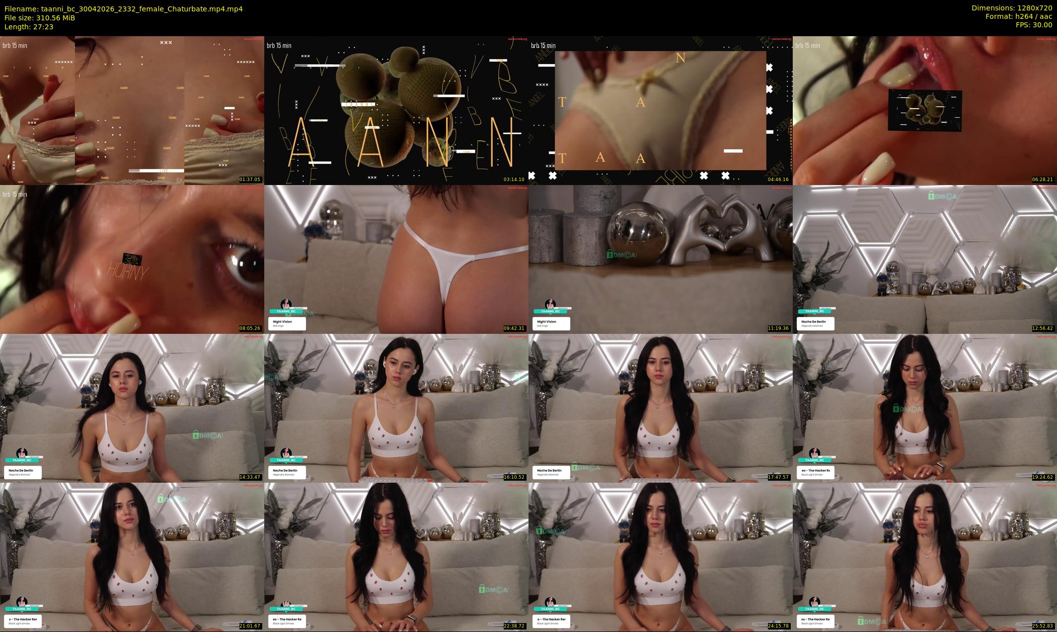 taanni_bc — 28 minute Chaturbate female cam show recording, 720p, Apr 30, 2026