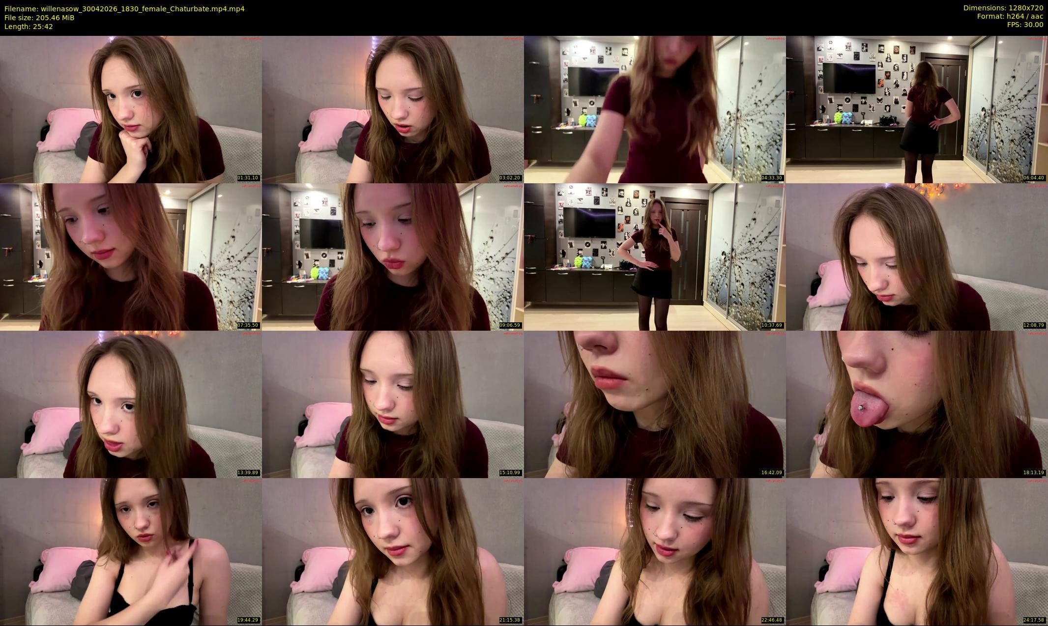 willenasow — 26 minute Chaturbate female cam show recording, 720p, Apr 30, 2026