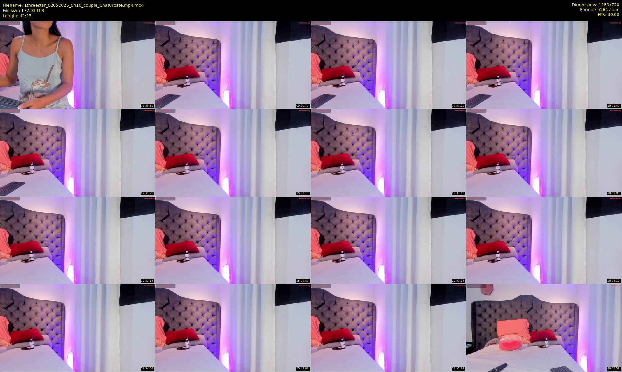 1threestar — 43 minute Chaturbate couple cam show recording, 720p, May 2, 2026