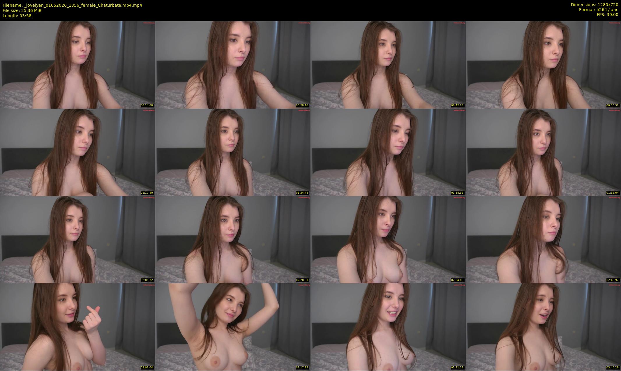 _lovelyen — 4 minute Chaturbate female cam show recording, 720p, May 1, 2026