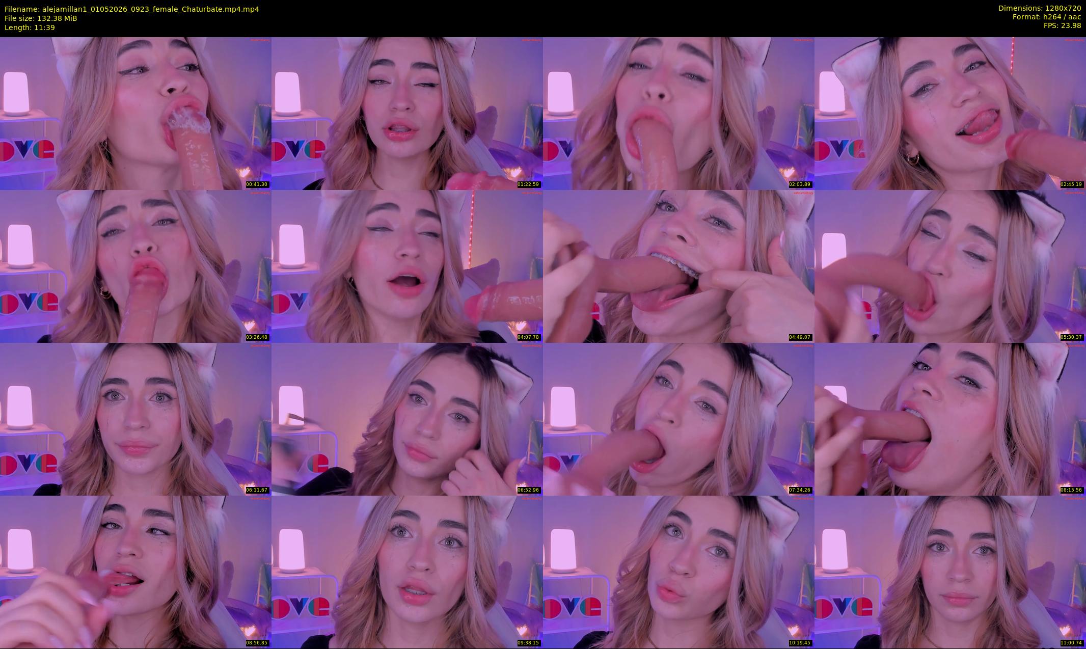 alejamillan1 — 12 minute Chaturbate female cam show recording, 720p, May 1, 2026