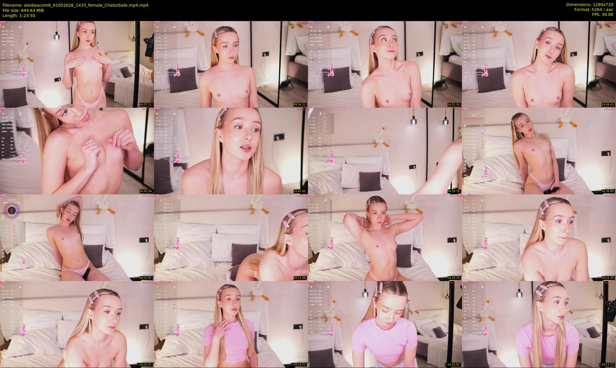 alodiaacomb — 84 minute Chaturbate female cam show recording, 720p, May 1, 2026