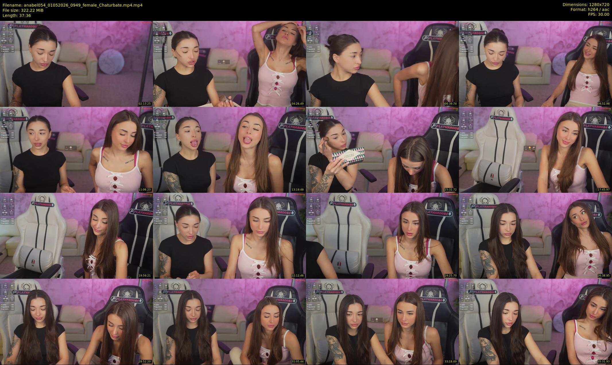 anabel054 — 38 minute Chaturbate female cam show recording, 720p, May 1, 2026