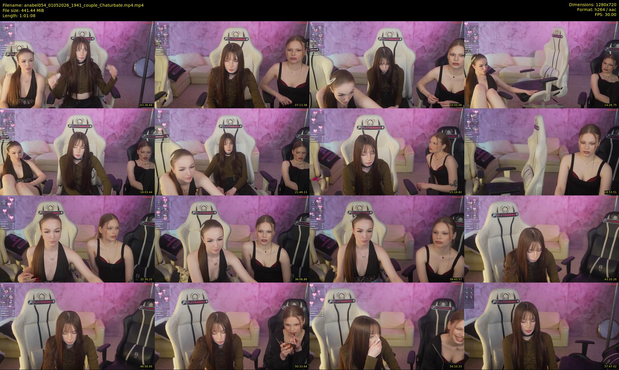 anabel054 — 62 minute Chaturbate female cam show recording, 720p, May 1, 2026