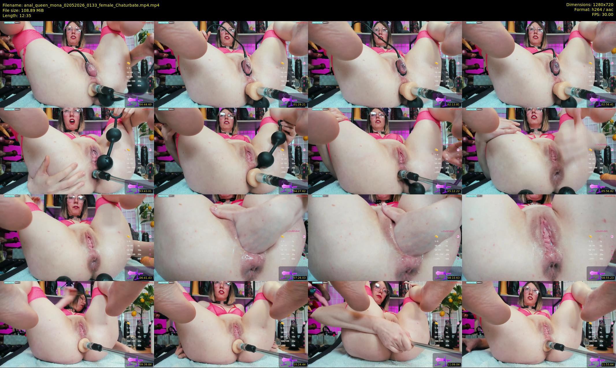 anal_queen_mona — 13 minute Chaturbate female cam show recording, 720p, May 2, 2026