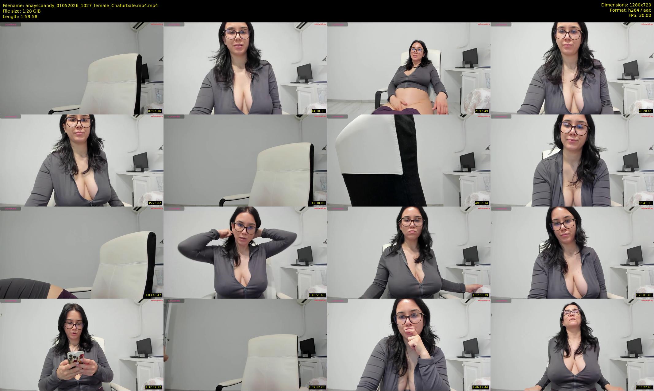 anayscaandy — 120 minute Chaturbate female cam show recording, 720p, May 1, 2026