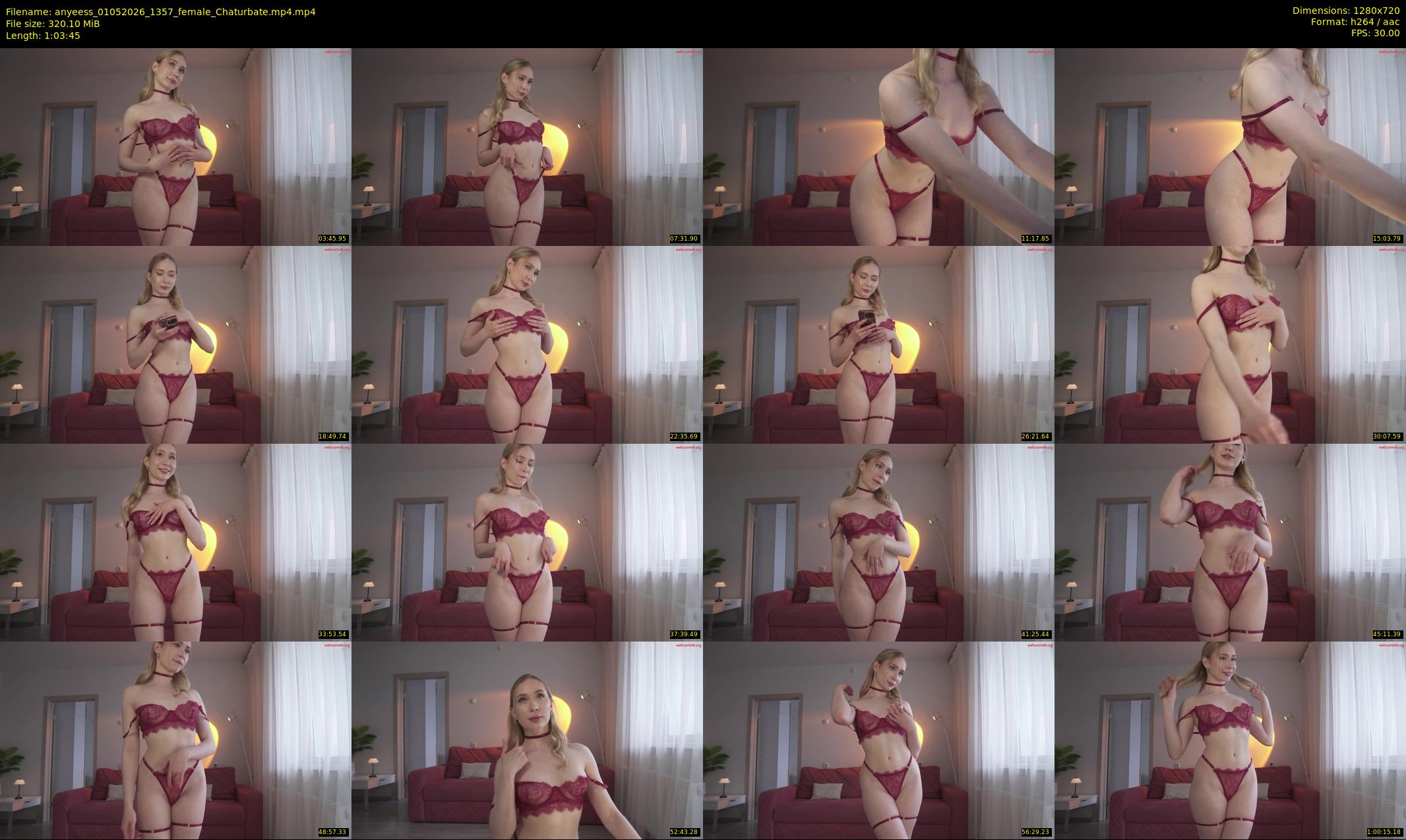 anyeess — 64 minute Chaturbate female cam show recording, 720p, May 1, 2026