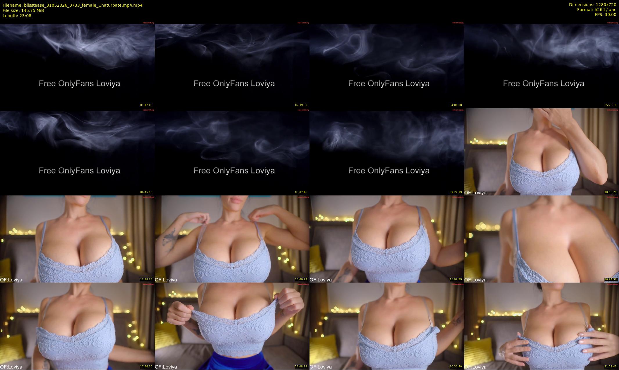 blisstease — 24 minute Chaturbate female cam show recording, 720p, May 1, 2026