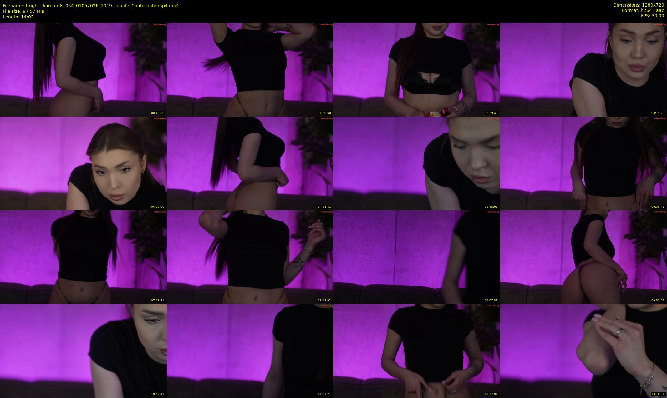 bright_diamonds_054 — 15 minute Chaturbate couple cam show recording, 720p, May 1, 2026