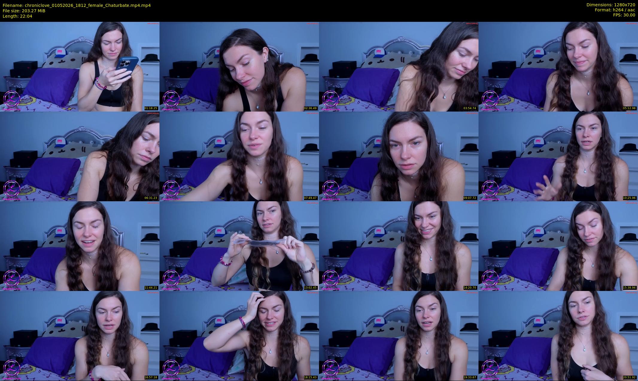 chroniclove — 23 minute Chaturbate female cam show recording, 720p, May 1, 2026