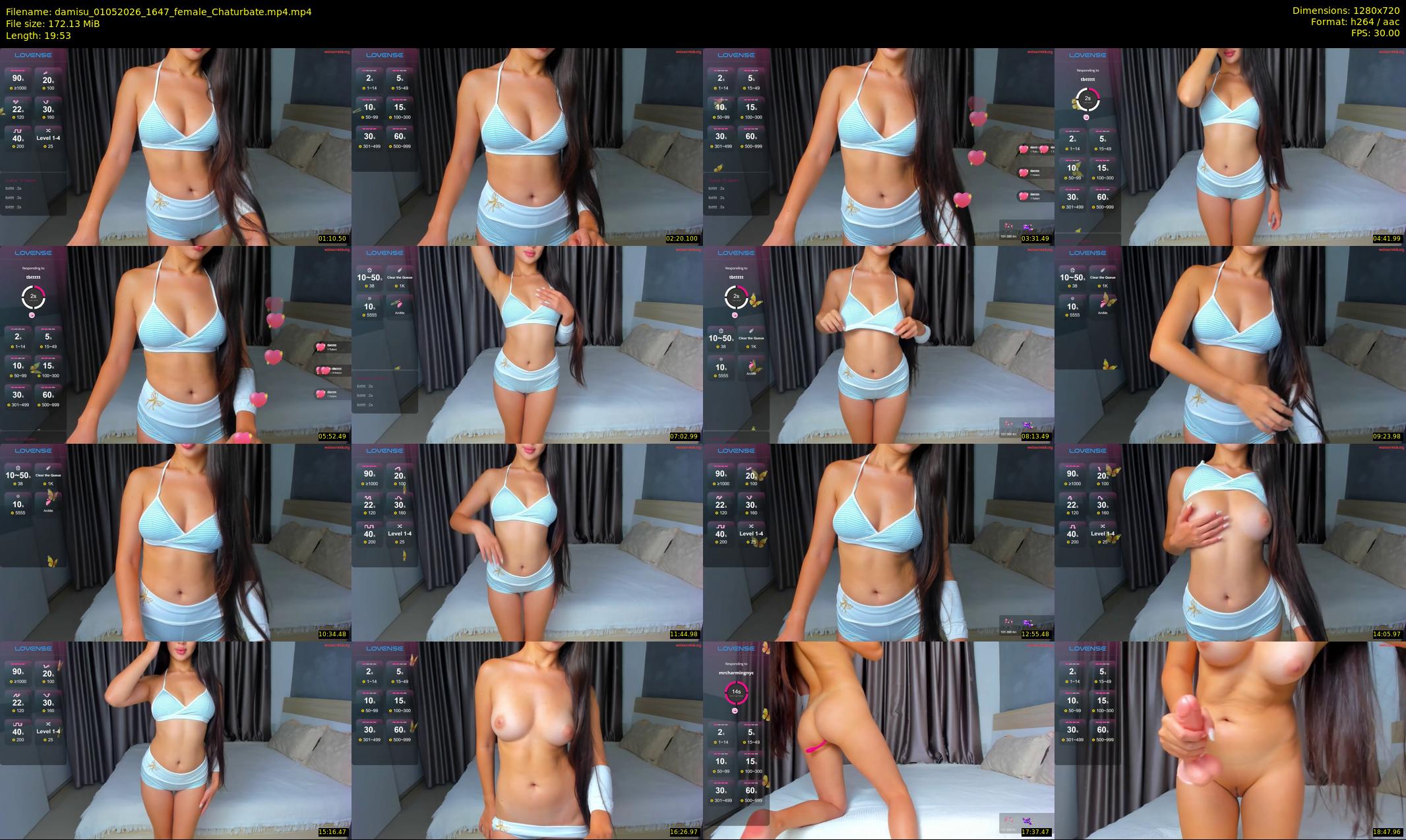 damisu — 20 minute Chaturbate female cam show recording, 720p, May 1, 2026