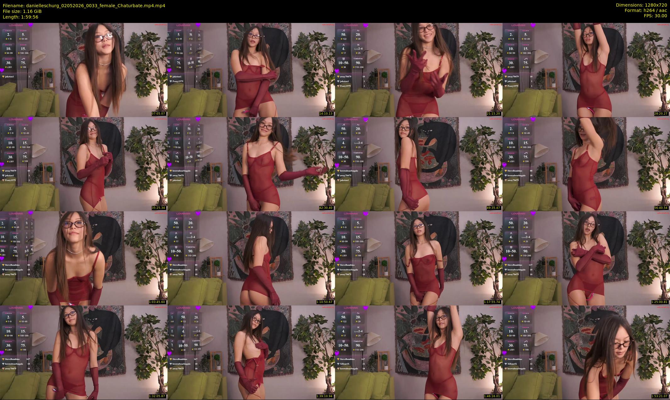danielleschurg — 120 minute Chaturbate female cam show recording, 720p, May 2, 2026