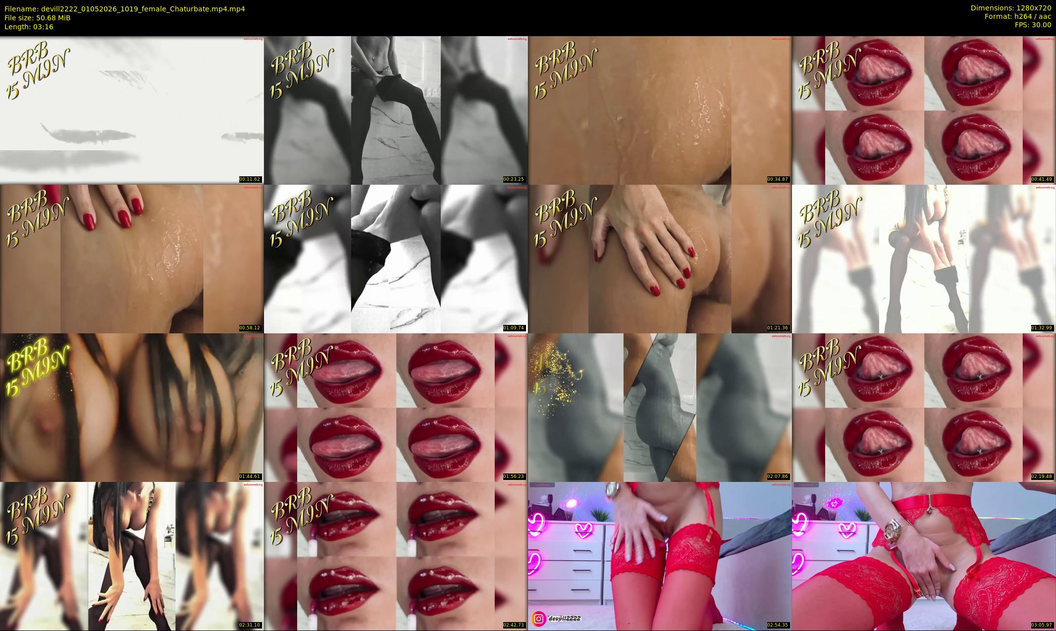 devill2222 — 4 minute Chaturbate female cam show recording, 720p, May 1, 2026