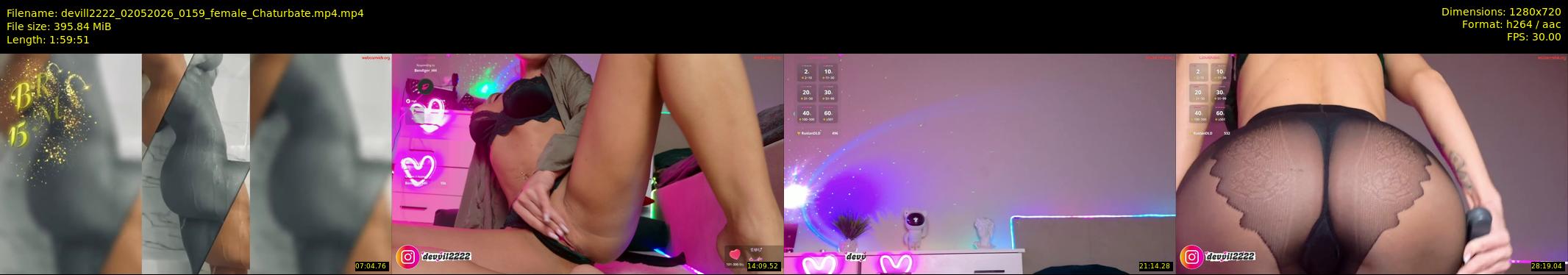 devill2222 — 120 minute Chaturbate female cam show recording, 720p, May 2, 2026