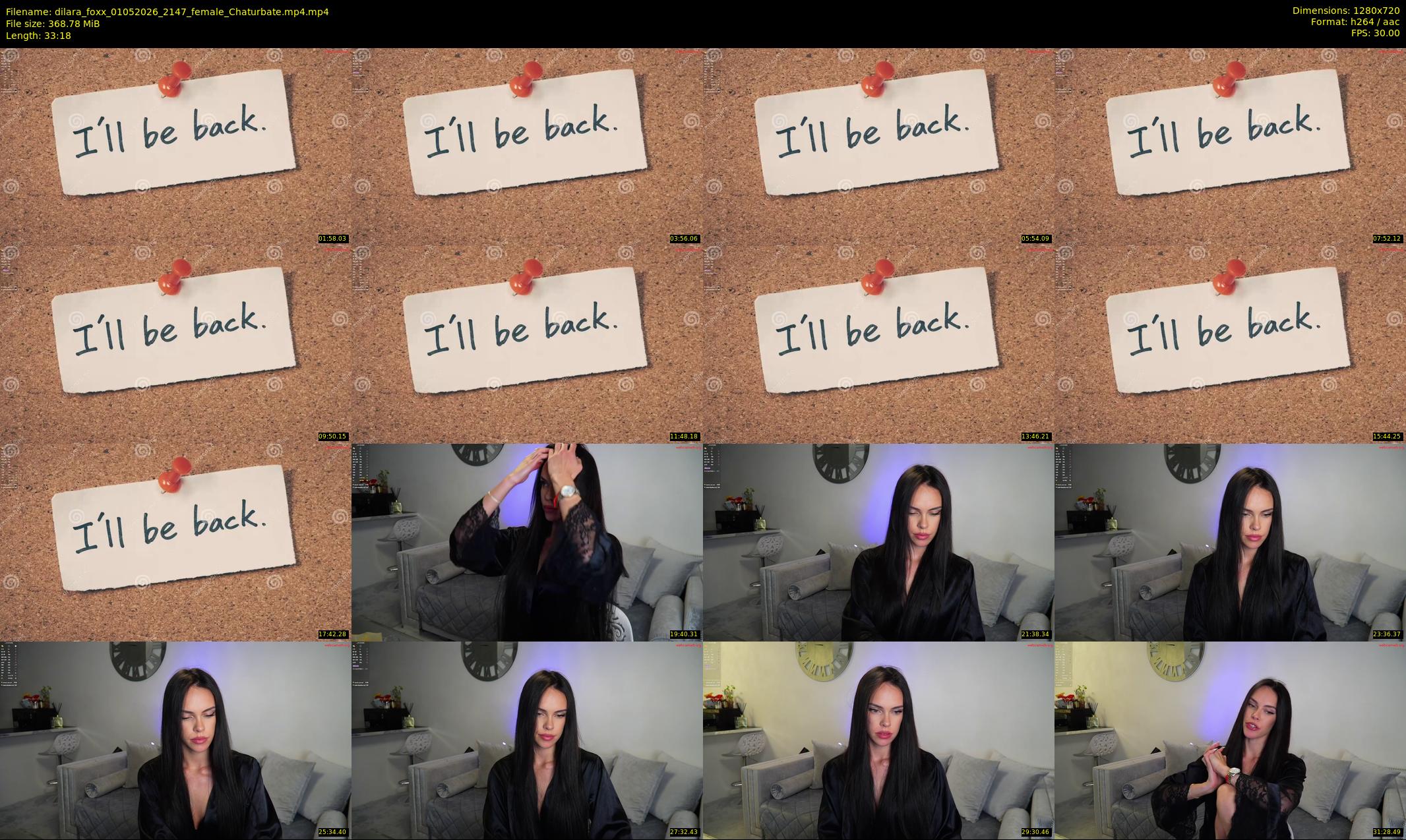 dilara_foxx — 34 minute Chaturbate female cam show recording, 720p, May 1, 2026
