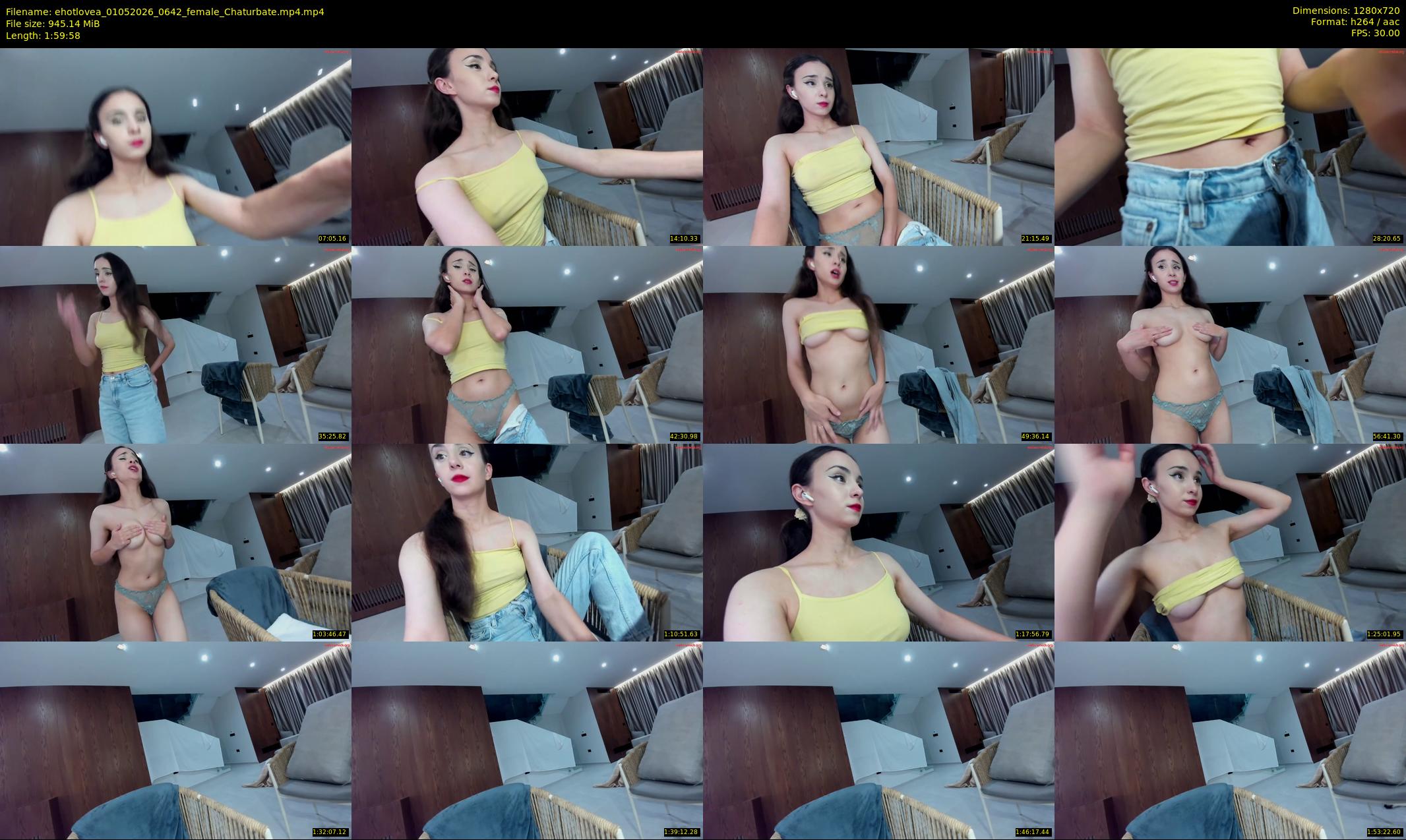 ehotlovea — 120 minute Chaturbate female cam show recording, 720p, May 1, 2026