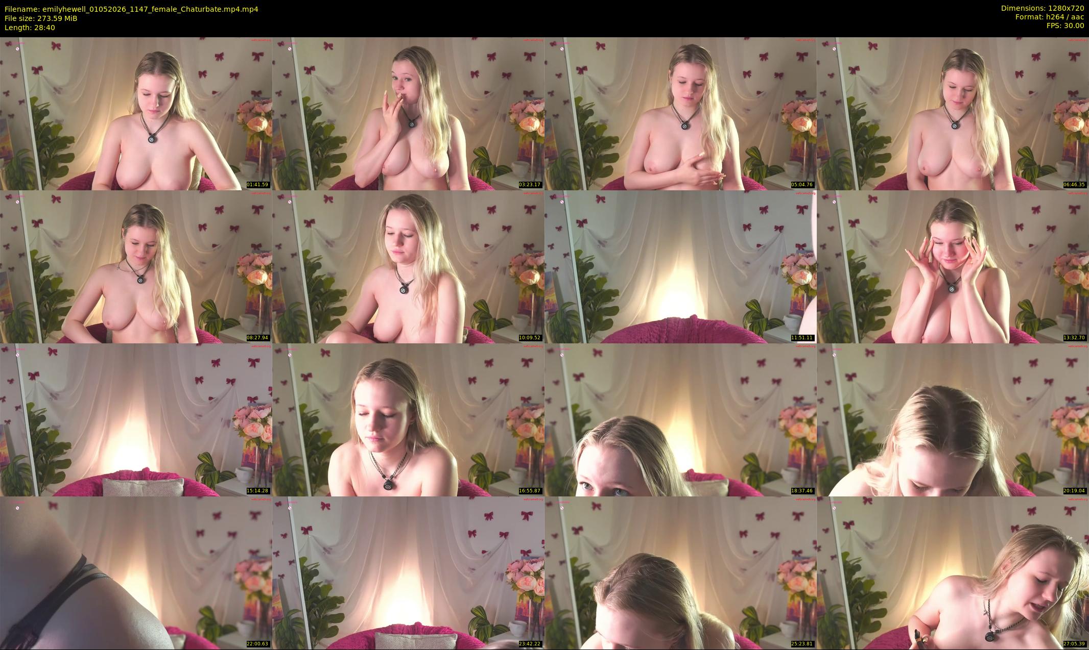 emilyhewell — 29 minute Chaturbate female cam show recording, 720p, May 1, 2026