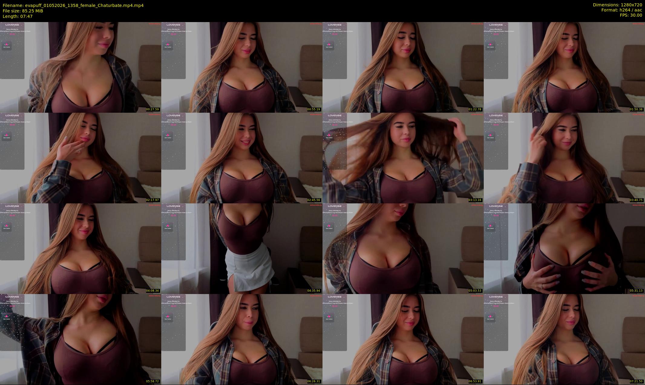 evapuff — 8 minute Chaturbate female cam show recording, 720p, May 1, 2026