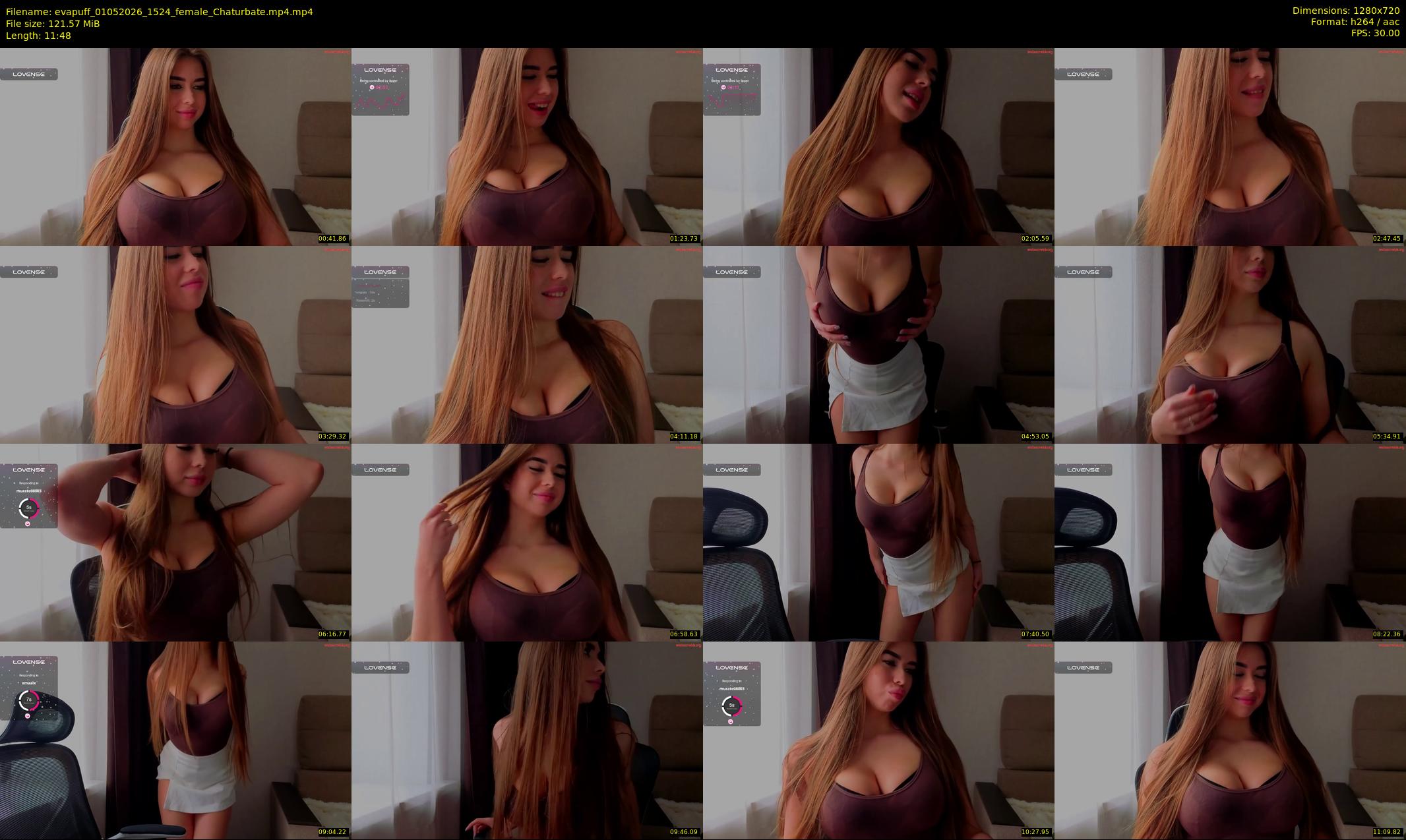 evapuff — 12 minute Chaturbate female cam show recording, 720p, May 1, 2026