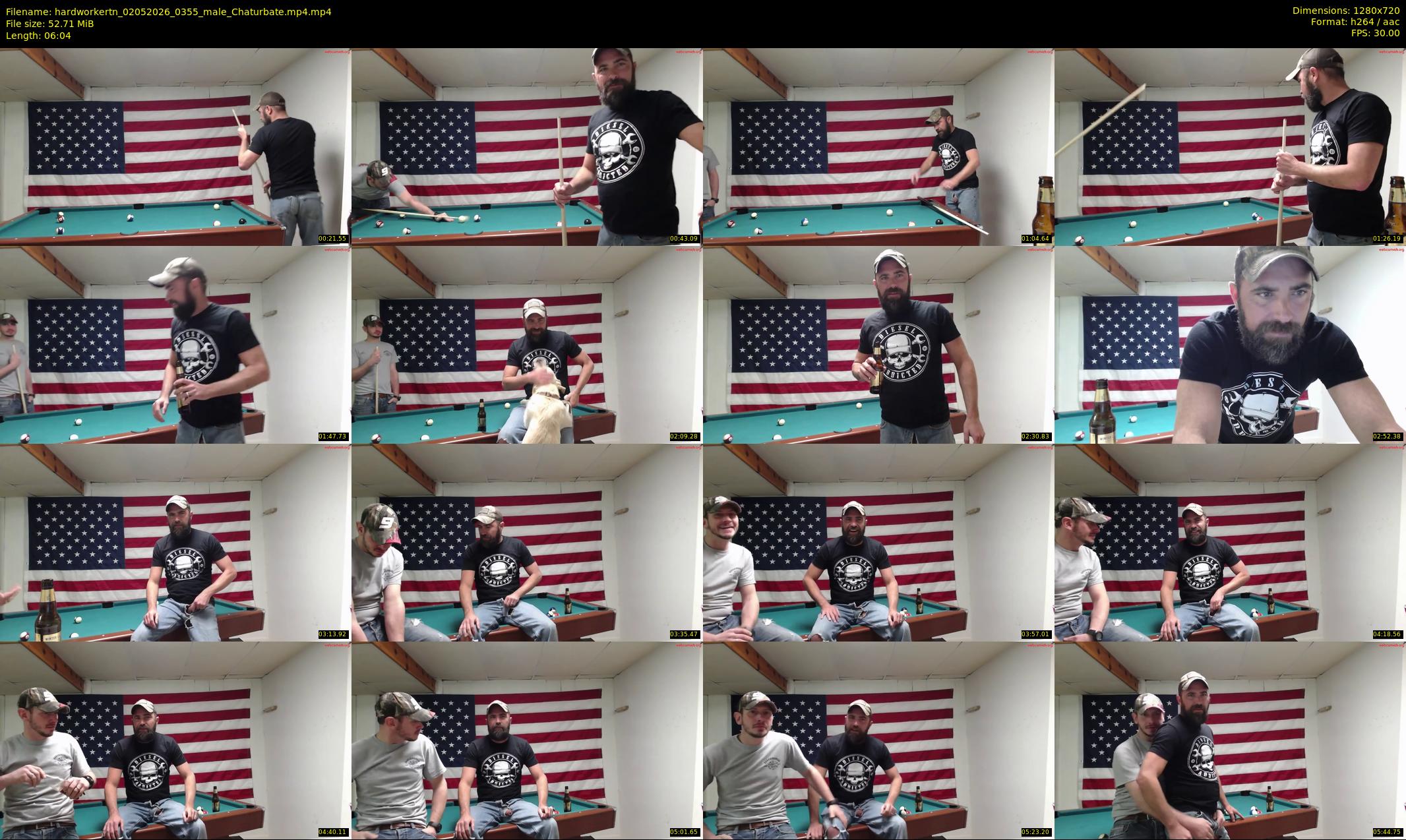 hardworkertn — 7 minute Chaturbate male cam show recording, 720p, May 2, 2026